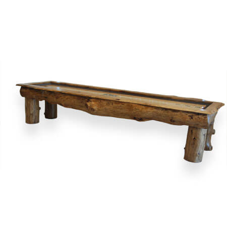 Log Shuffleboard Table – 9′