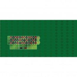 Greenscreen Layout Roulette Left Handed Roulette Layout Green - Custom Manufacture of Table Games